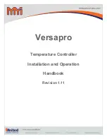 United Process Versapro Installation And Operation Handbook preview