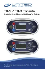 Preview for 1 page of United Spa Controls T8-X Topside Installation Manual & Users Manual