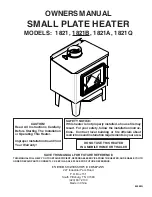 United States Stove Company 1821 Owner'S Manual preview