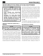 Предварительный просмотр 16 страницы United States Stove Company KING KP5513 Owner’S Instruction And Operation Manual