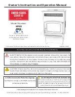 Предварительный просмотр 1 страницы United States Stove Company KP60 Owner’S Instruction And Operation Manual