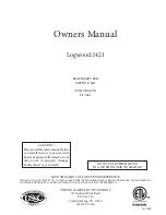 United States Stove Company Logwood 2421 Owner'S Manual preview