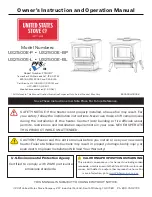 United States Stove Company US2500E-BL Owner’S Instruction And Operation Manual preview
