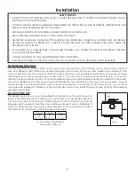 Preview for 4 page of United States Stove Company US2500E-L Manual