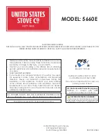 Preview for 1 page of United States Stove 5660E Manual