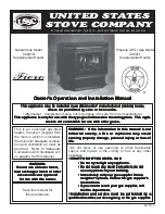 Preview for 1 page of United States Stove 9947 Owner'S Operation And Installation Manual