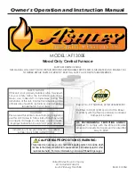 Preview for 1 page of United States Stove ASHLEY AF1300E Owner'S Installation And Operation Manual