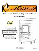 Preview for 1 page of United States Stove ASHLEY AF1600E Owner'S Installation And Operation Manual