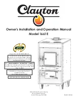 Preview for 1 page of United States Stove Clayton 1661E Owner'S Installation And Operation Manual