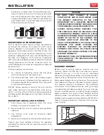 Preview for 9 page of United States Stove F19-552 Instruction And Operation Manual