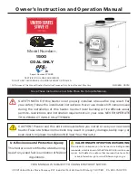 Preview for 1 page of United States Stove HOTBLAST 1500 Owner’S Instruction And Operation Manual