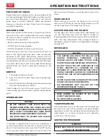 Preview for 14 page of United States Stove KP60-XH Owner’S Instruction And Operation Manual