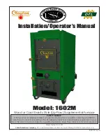 Предварительный просмотр 1 страницы United States Stove NITED STATES STOV 1602M Installation & Operator'S Manual