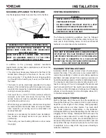 Preview for 6 page of United States Stove VOGELZANG VG5770 Owner’S Instruction And Operation Manual