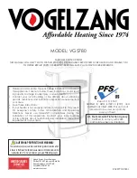 United States Stove VOGELZANG VG5780 Manual preview