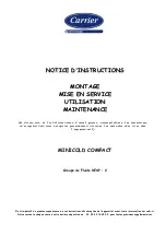 United Technologies Carrier MINICOLD COMPACT MCH 103 ZC Operating Instructions Manual предпросмотр