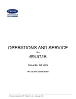 Preview for 3 page of United Technologies Carrier Transicold 69UG15 Operation And Service