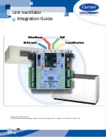 Preview for 1 page of United Technologies Carrier Unit Vent Open Integration Manual