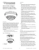 Preview for 1 page of United Technologies Edwards SIGA-OSHD Installation Sheet