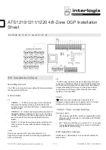 United Technologies Interlogix ATS1210 Installation Sheet preview