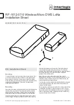 Preview for 1 page of United Technologies Interlogix RF-1012-07-5 Installation Sheet