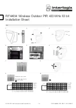 United Technologies Interlogix RF440I4 Installation Sheet preview