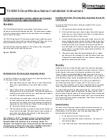 United Technologies Interlogix TX+DWS Installation Instructions preview