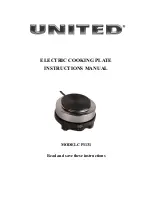 Preview for 1 page of UNITED CP1131 Instruction Manual