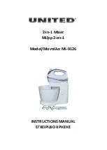 UNITED MI-9126 Instruction Manual preview