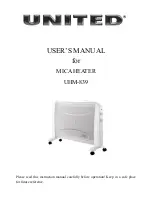 Preview for 1 page of UNITED MICA UHM-839 User Manual