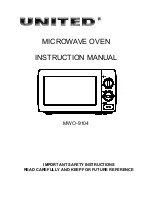 Preview for 1 page of UNITED MWO-9104 Instruction Manual