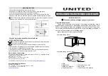 Preview for 1 page of UNITED SFH-1170 Manual