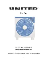 Preview for 1 page of UNITED UBF-626 Instruction Manual