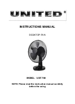 Preview for 5 page of UNITED UDF-769 Instruction Manual