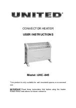 UNITED UHC-845 User Instructions preview