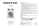 UNITED UHF-828 User Instructions предпросмотр