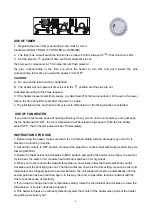 Preview for 4 page of UNITED UHR-811 Operating Instructions Manual