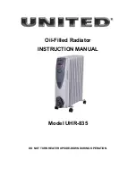 UNITED UHR-835 Instruction Manual preview