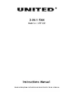 Предварительный просмотр 1 страницы UNITED USF-632 Instruction Manual