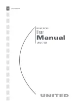 Preview for 1 page of UNITED UWM-7089 User Manual