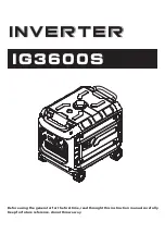 UnitedPower IG3600S Instruction Manual preview