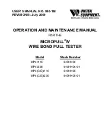 Preview for 1 page of Unitek 6-099-04 Operation And Maintenance Manual