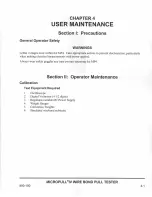 Предварительный просмотр 59 страницы Unitek MICROPULL IV MP4/115 Operation And Maintenance Manual