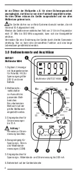 Предварительный просмотр 4 страницы Unitest BEHA 9004 Instruction Manual