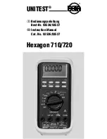 Unitest Hexagon 710 Instruction Manual preview