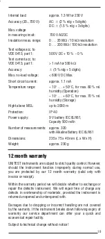 Preview for 19 page of Unitest ISO-compact 8966 E Instruction Manual