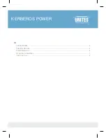 Preview for 2 page of Unitest KERBEROS POWER 6000.B User Manual