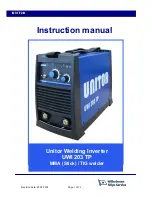 Предварительный просмотр 1 страницы Unitor UWI 203 TP Instruction Manual