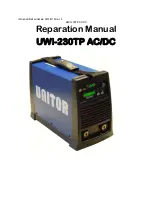 Unitor UWI-230TP Assembly & Preparation Manual preview