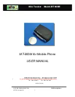 UniTraQ MT-900M User Manual preview